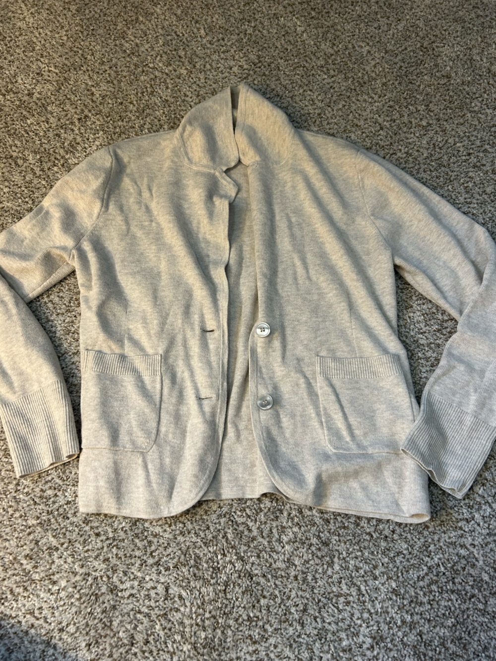 J. Crew Beige Women's Button Cardigan